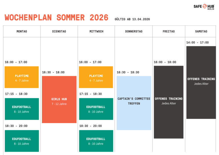 Sommerplan Safe-Hub Berlin