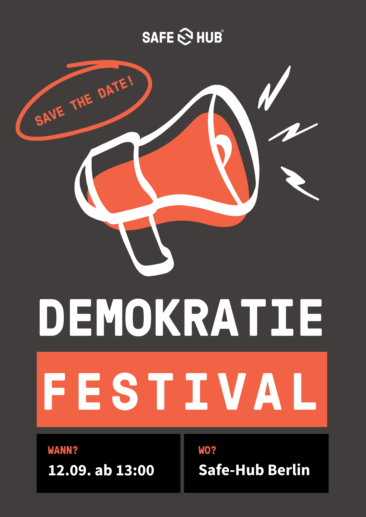 Demokratie Festival am Safe-Hub Berlin - 12.09.2026